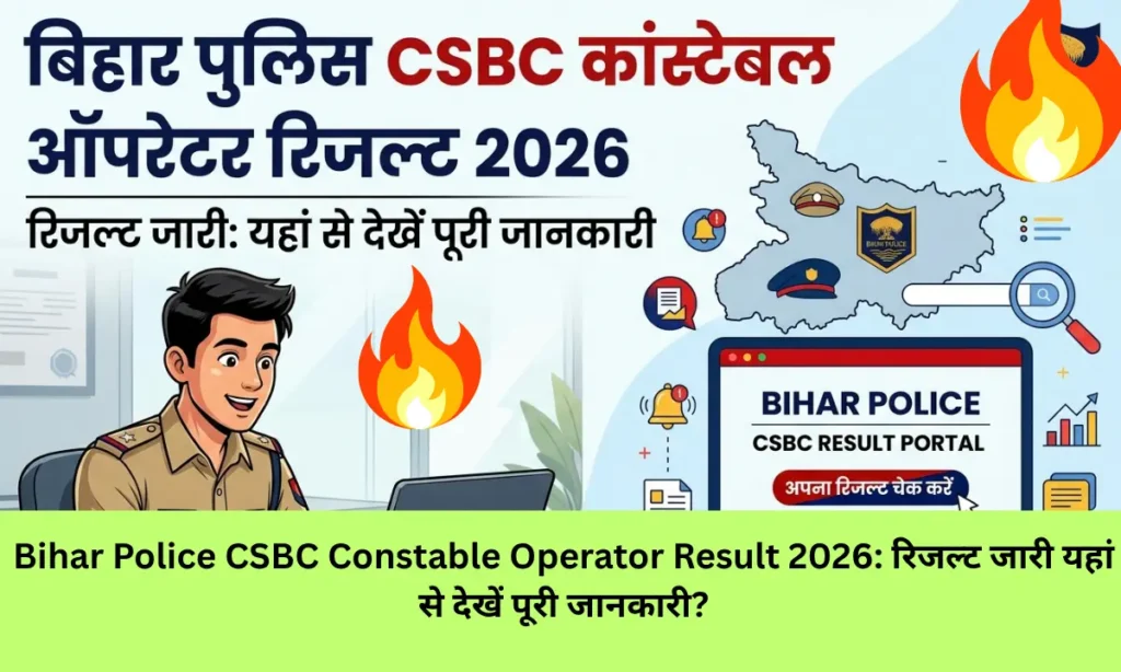 Bihar Police CSBC Constable Operator Result 2026