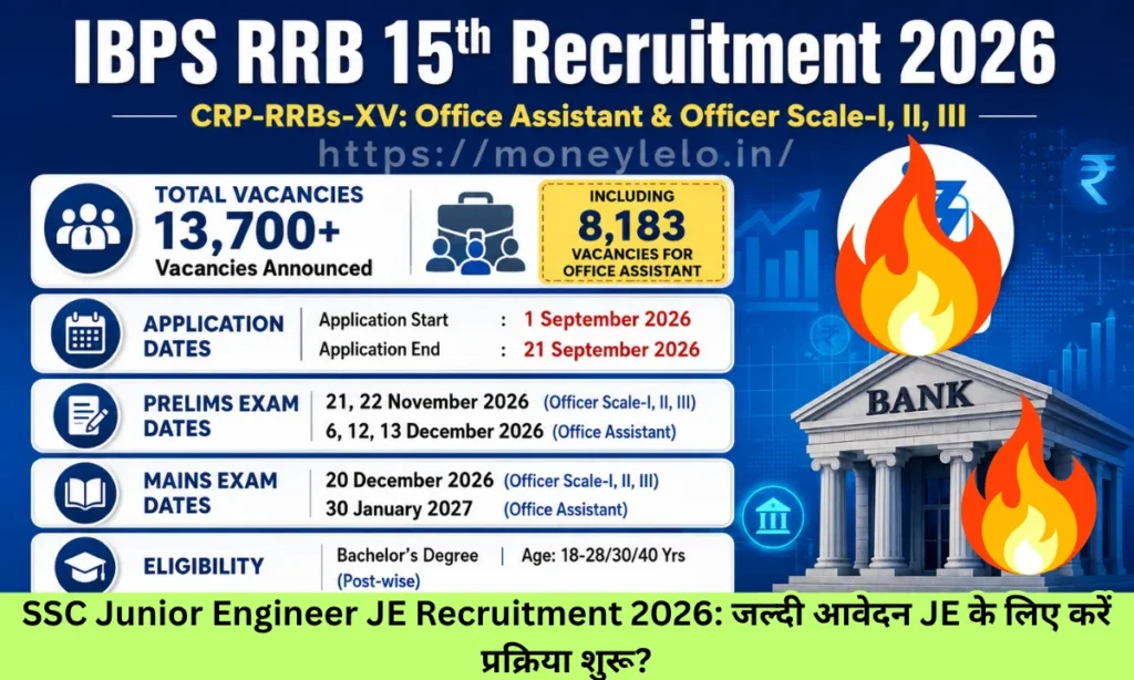 SSC Junior Engineer JE Recruitment 2026