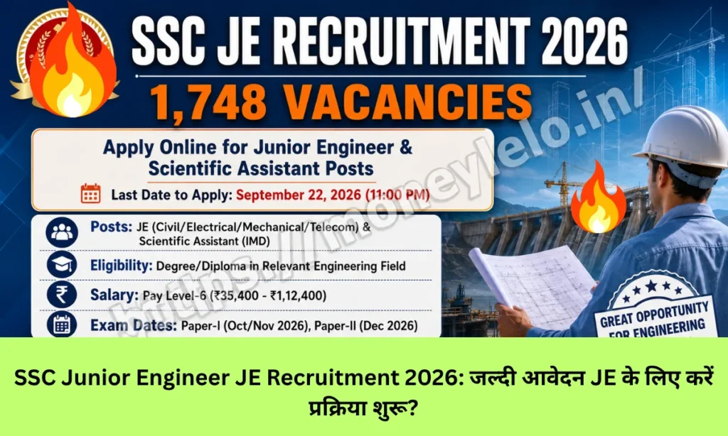 SSC Junior Engineer JE Recruitment 2026