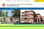 Mppsc Scientific Officer And Assistant Director Exam Date Confirmed 2026